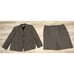 TAHARI ASL Women 20W Skirt Suit Wool Silk Blend Tweed Brown