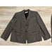 TAHARI ASL Women 20W Skirt Suit Wool Silk Blend Tweed Brown