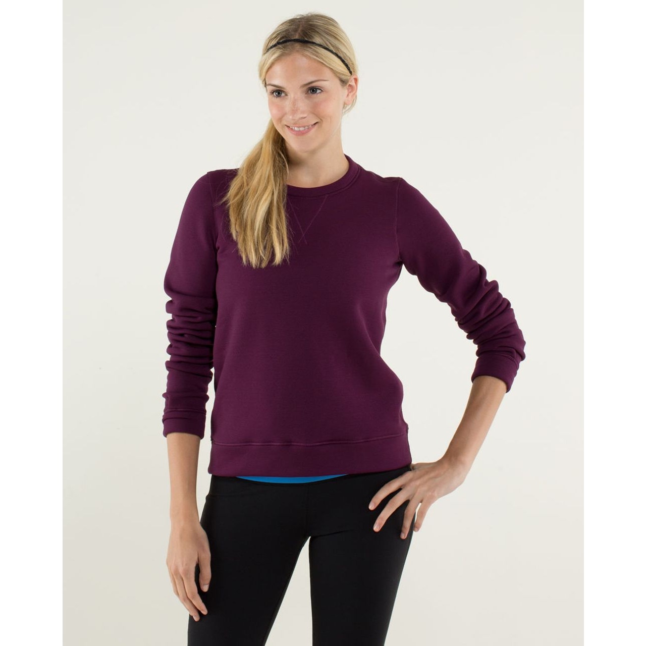 Lululemon Keep It Cozy Crew Sweatshirt in Purple Plum size 2