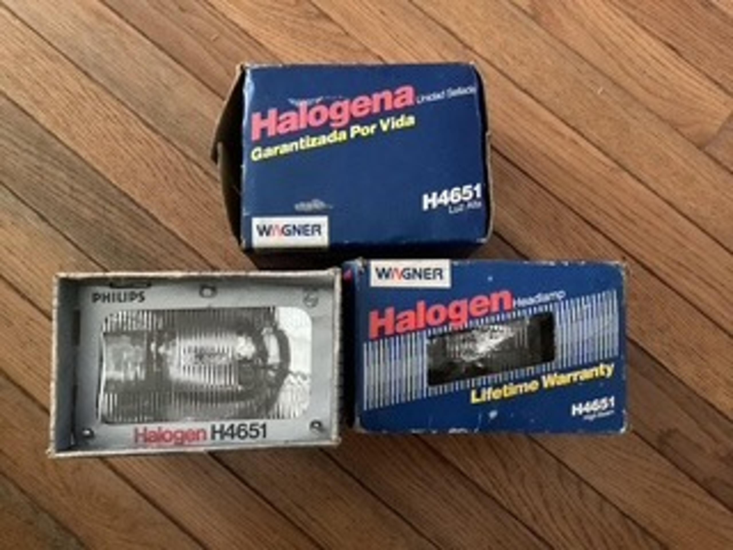 Headlights - Wagner (2) & Philips (1) Halogen High Beam