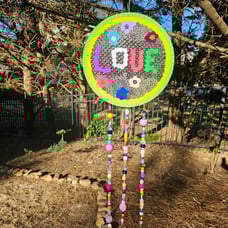 Handmade Beaded Chimes- One of a kind!