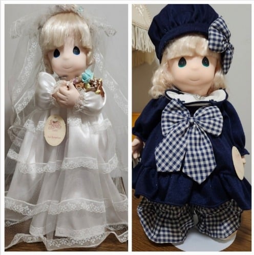 2 Precious Moments Dolls 16 - Jessie Bride - Grandmas Little Sweetie-