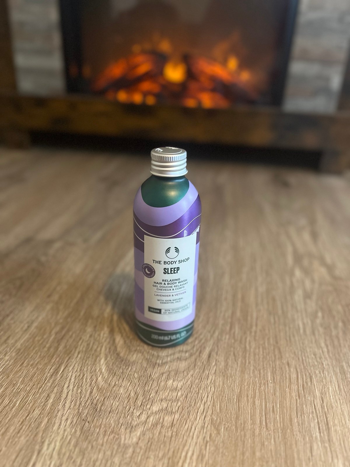 THE BODY SHOP Sleep Relaxing Hair and Body Wash Lavender & Vetiver 6.7oz DENTED