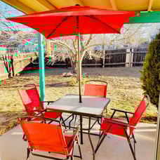 6 piece patio dining set weatherproof rust proof all weather