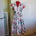 Bernie Dexter Atomic Print Shirtwaist Dress NWT Size Medium