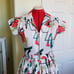 Bernie Dexter Atomic Print Shirtwaist Dress NWT Size Medium