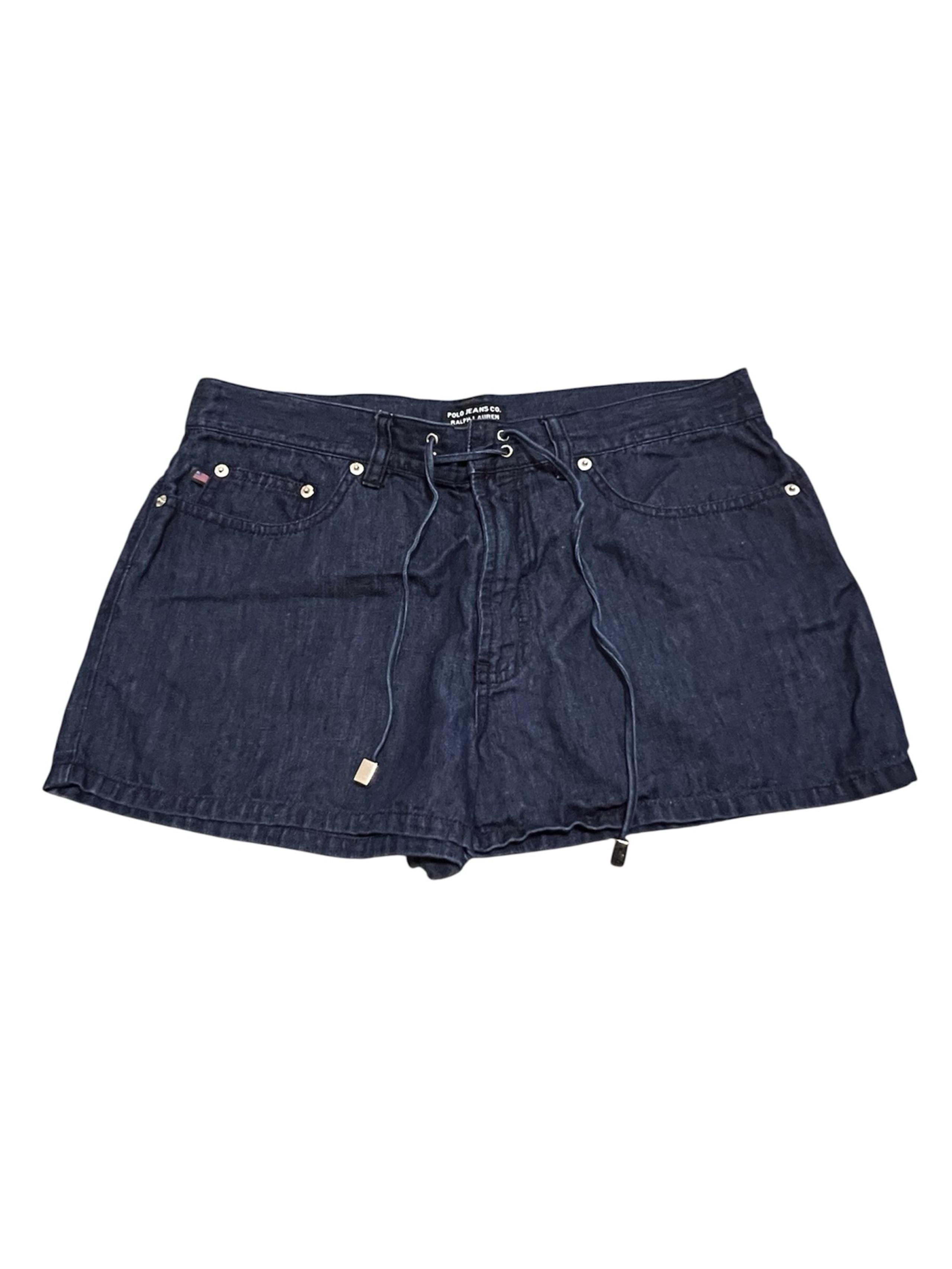 Polo Ralph Lauren Black Label Dark Blue Jean Shorts Sz 10