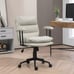 PU Leather Upholstered Office Chair w/Double-Tier Padded,Height &Back Adjustable