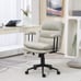 PU Leather Upholstered Office Chair w/Double-Tier Padded,Height &Back Adjustable