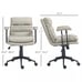 PU Leather Upholstered Office Chair w/Double-Tier Padded,Height &Back Adjustable