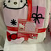 NEW Hello Kitty PINK Christmas Santa Hat Sherpa FULL/QUEEN Blanket
