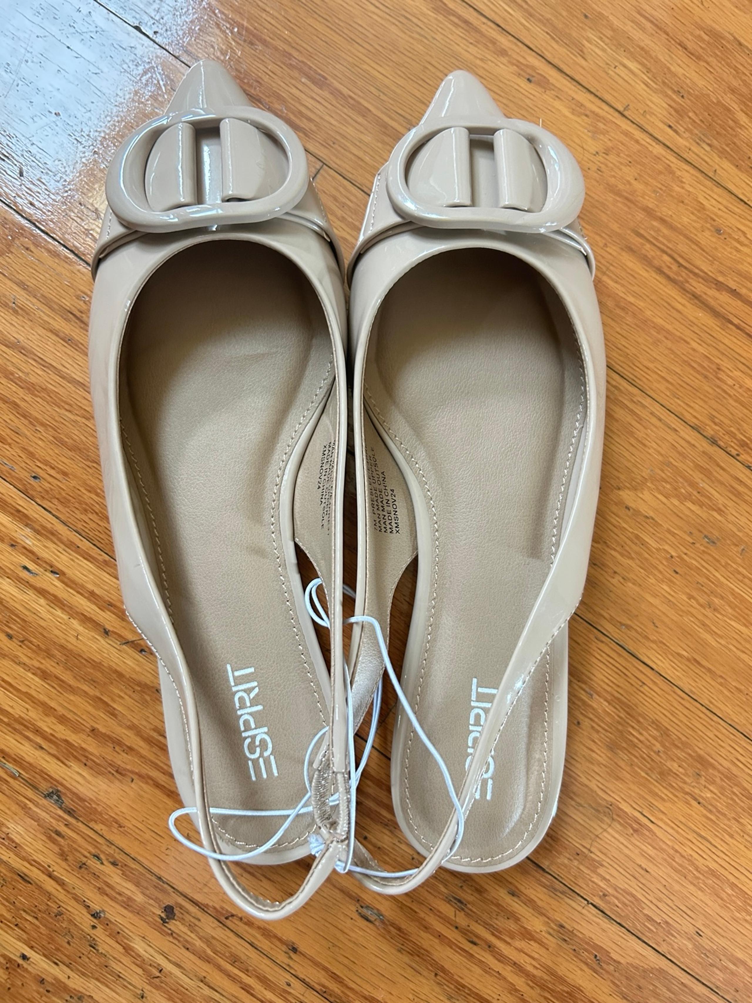 NEW Esprit Taupe Slingback Flats size 7