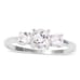 Sterling Silver White Topaz 8 Ring