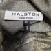 HALSTON HERITAGE Backless Halter Top Antique Gold Shimmer LG Holiday Party