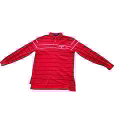 Vth Polo Ralph Lauren Sport Stripe Long Sleeve Rugby Shirt Men's M Red U.S. Flag