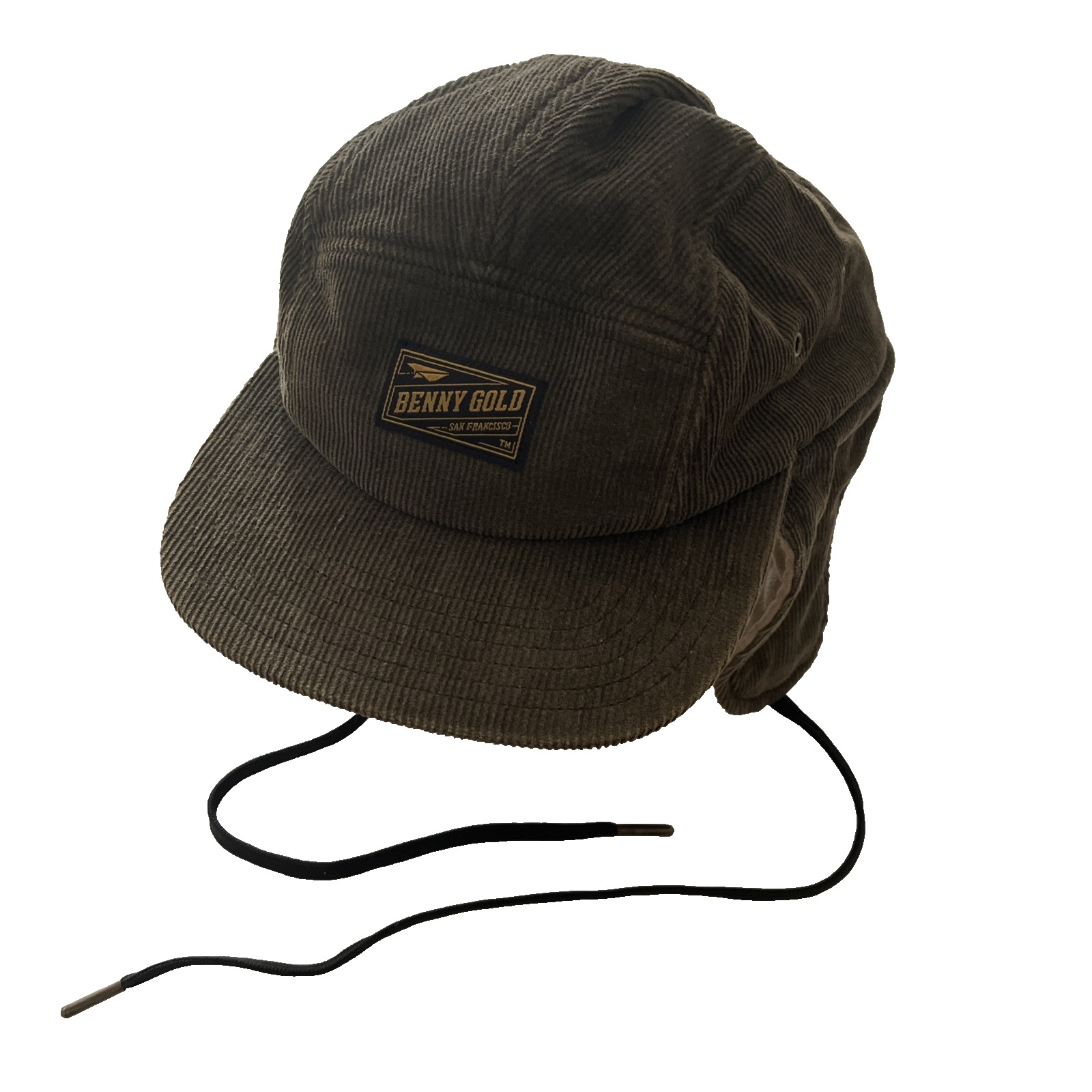 Benny Gold Green/Brown Corduroy Trapper Hat