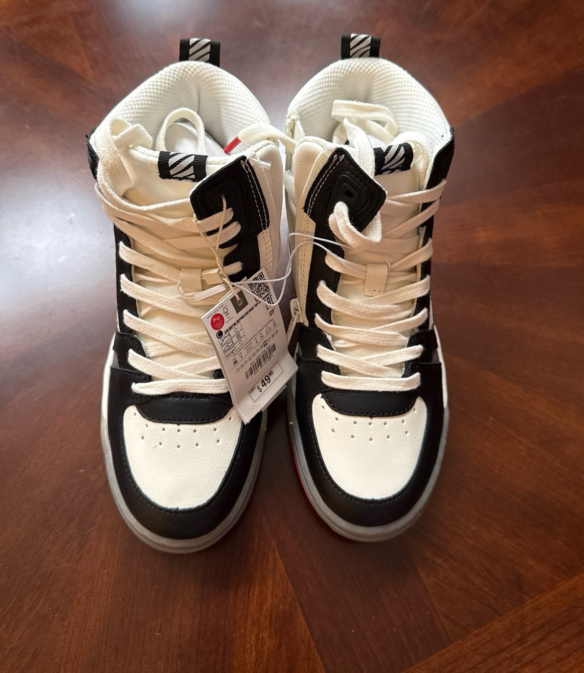 Zara Boys’ high tops sneakers size 4
