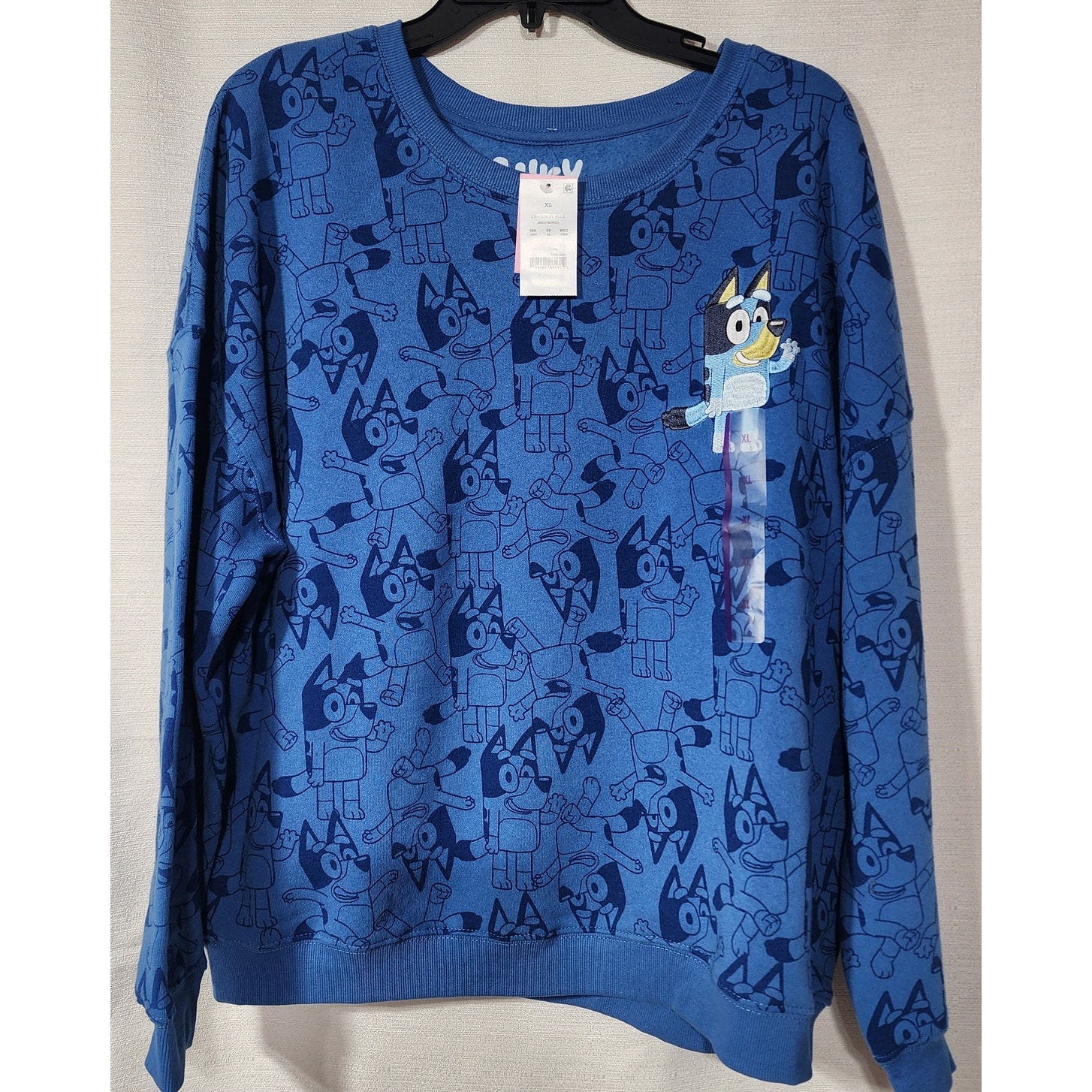 Bluey blue sweatshirt women's XL