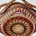 Handwoven Raffia Wrapped Pine Needle Butterfly Basket