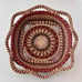 Handwoven Raffia Wrapped Pine Needle Butterfly Basket