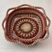 Handwoven Raffia Wrapped Pine Needle Butterfly Basket