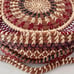 Handwoven Raffia Wrapped Pine Needle Butterfly Basket