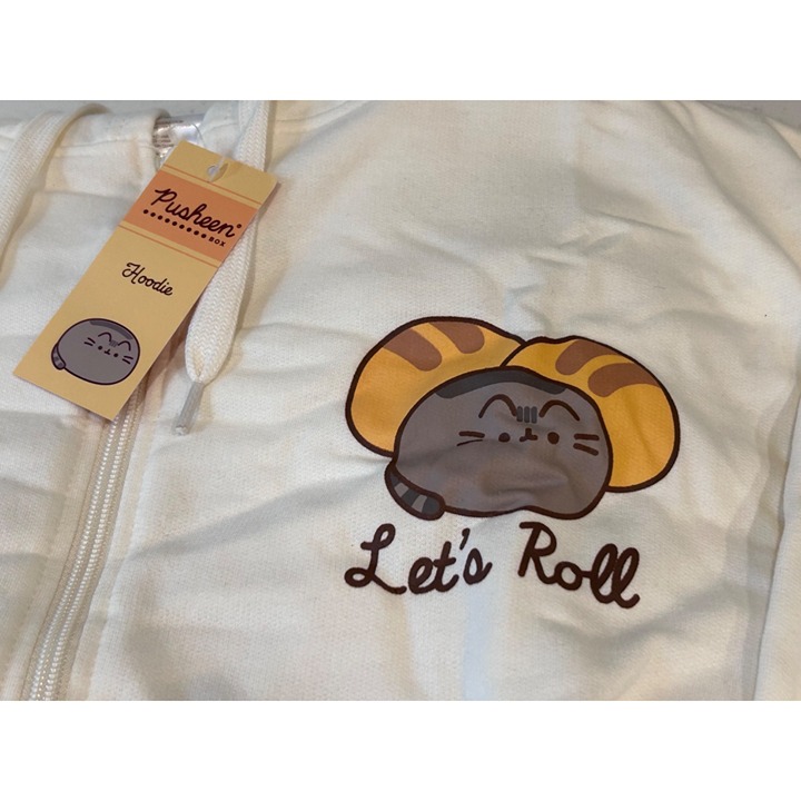 Pusheen Beige Hooded Sweaters for Women Mercari