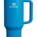 2 Stanley Drinking Cups Black & Blue Silver w/ Straw Brand New 40oz