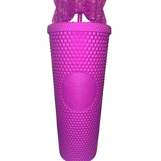 Starbucks Mexico 2022 Matte Grape/Purple Studded 24oz Tumbler~BNWT