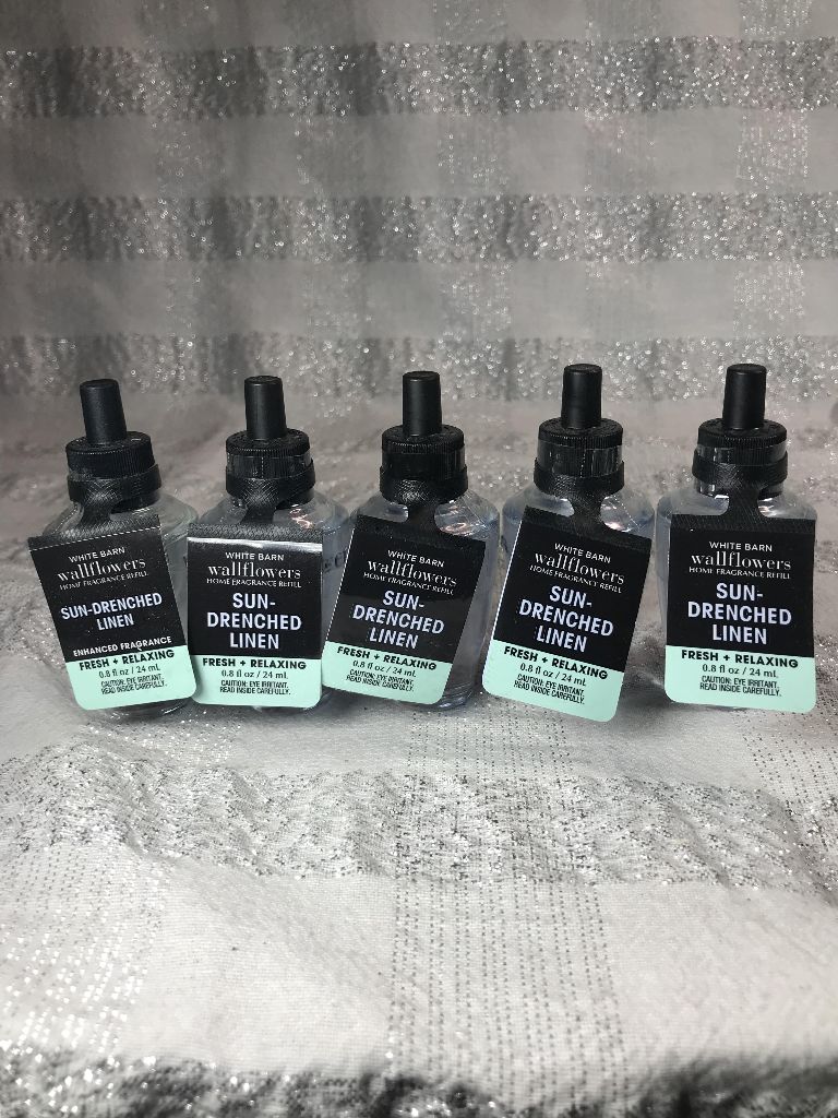 Lot of 5 Bath & Body Works Wallflowers Home Fragrance - Refill