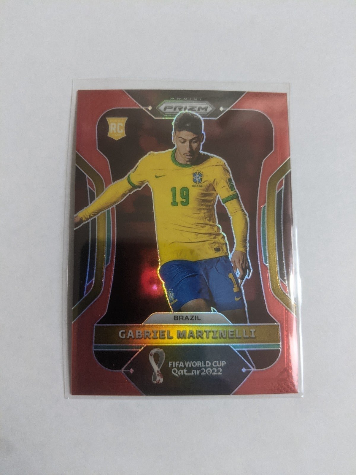 2022 Prizm World Cup Gabriel Martinelli Rookie Red /399