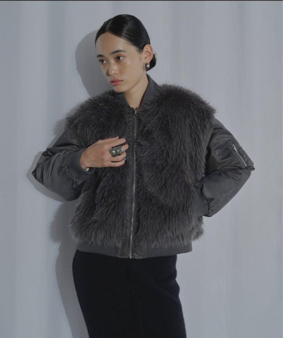 【 Immediate Shipping Available 】 Faux Fur Combo Padded MA-1