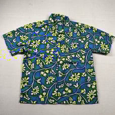 Vintage Ocean Pacific Shirt Mens L Hawaiian Aloha Loop Collar 90s Y2K Floral