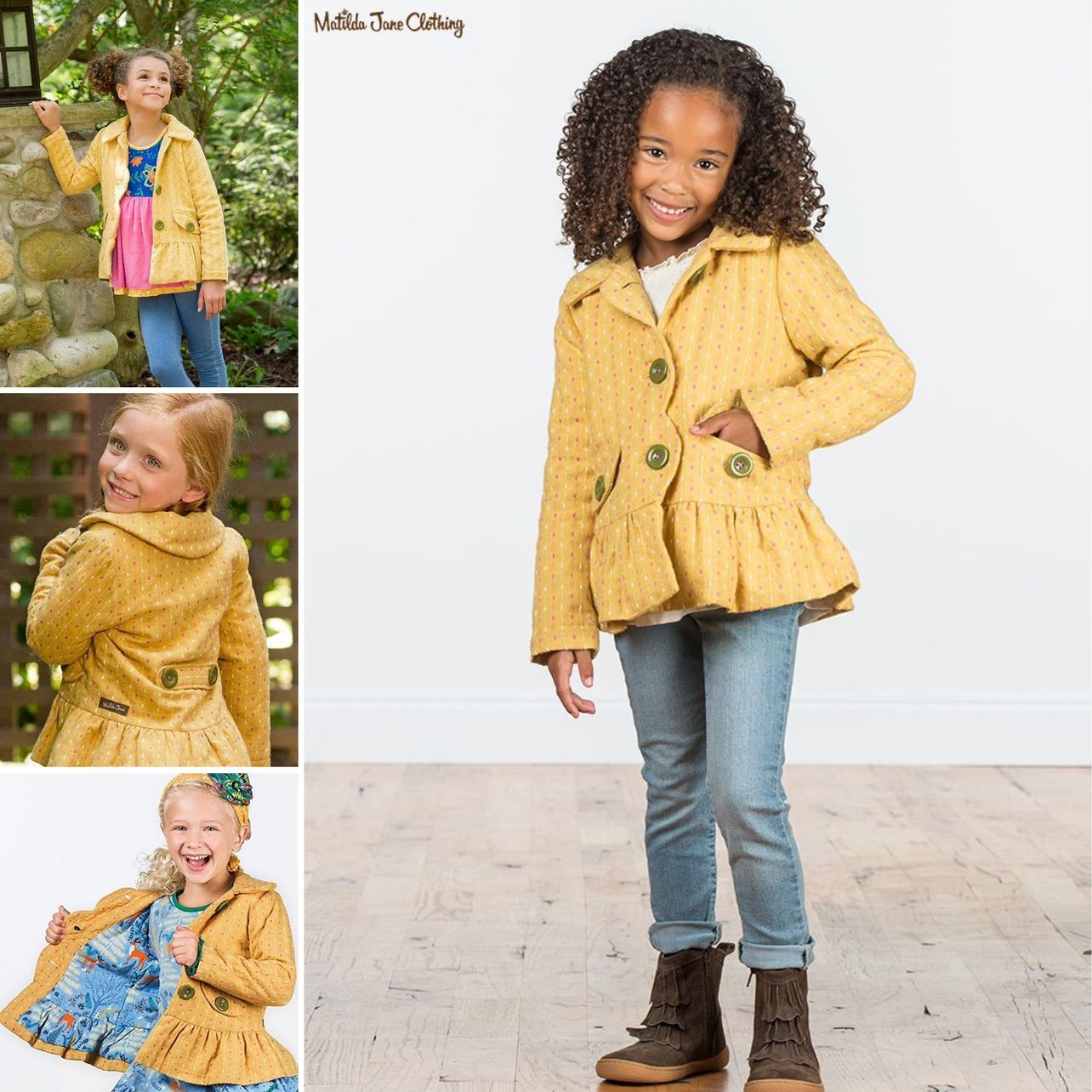 Matilda Jane Make Believe Easy Going Jacket size 4