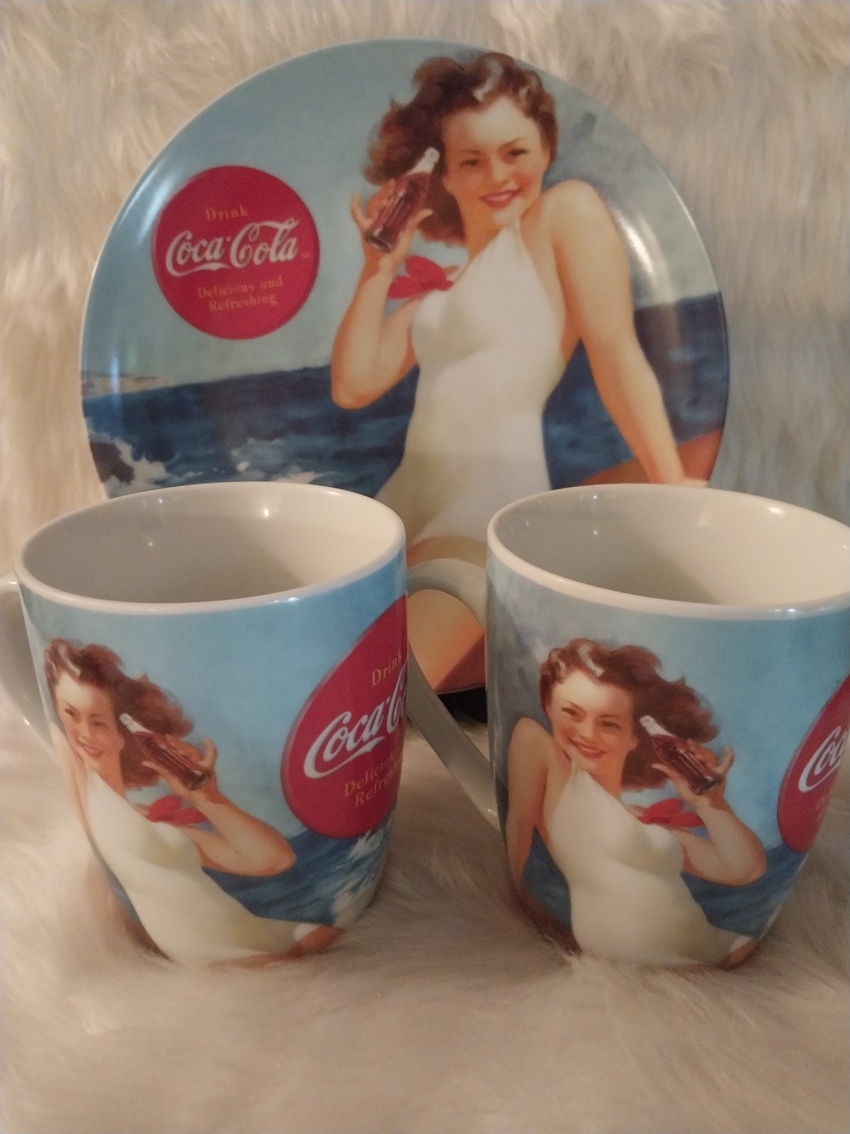 Vintage Coca-Cola 3-Piece Collectible Set