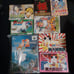 Vintage Japanese video games wit a lot o