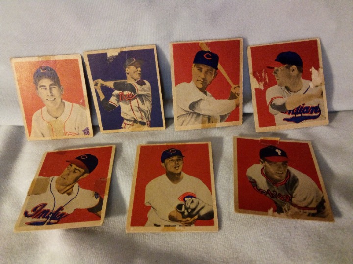 1949 Bowman Baseball Card Lot (7)