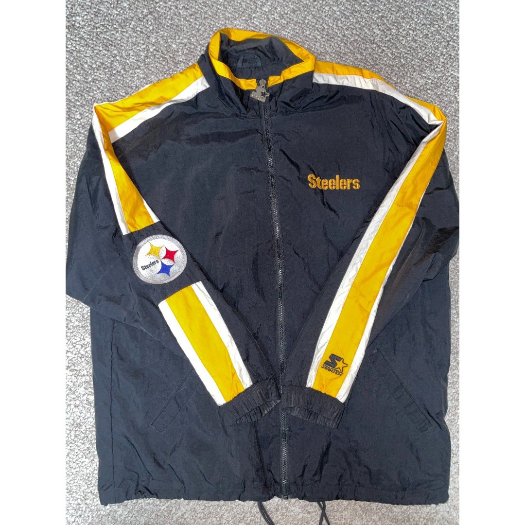 Men's Vintage Starter Pittsburgh Steelers Windbreaker XL