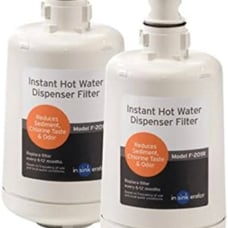 InSinkErator F-201R Replacment Water Filter Cartridges, 2 Count (Pack of 1), Whi