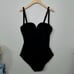 Torrid Black & Pink Lattice Peekaboo Push Up Demi Swimsuit One Piece Size 2