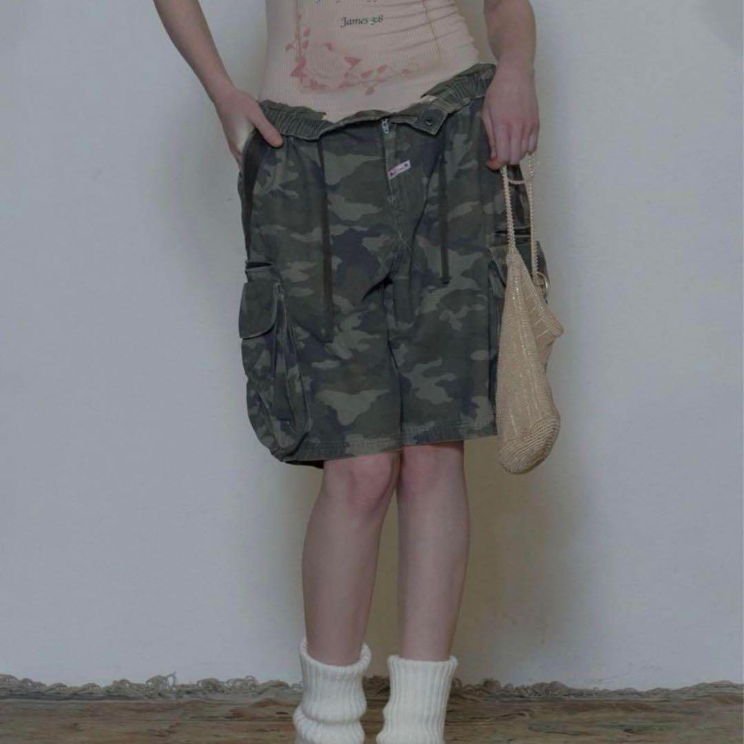 Twill Cargo Half Pants