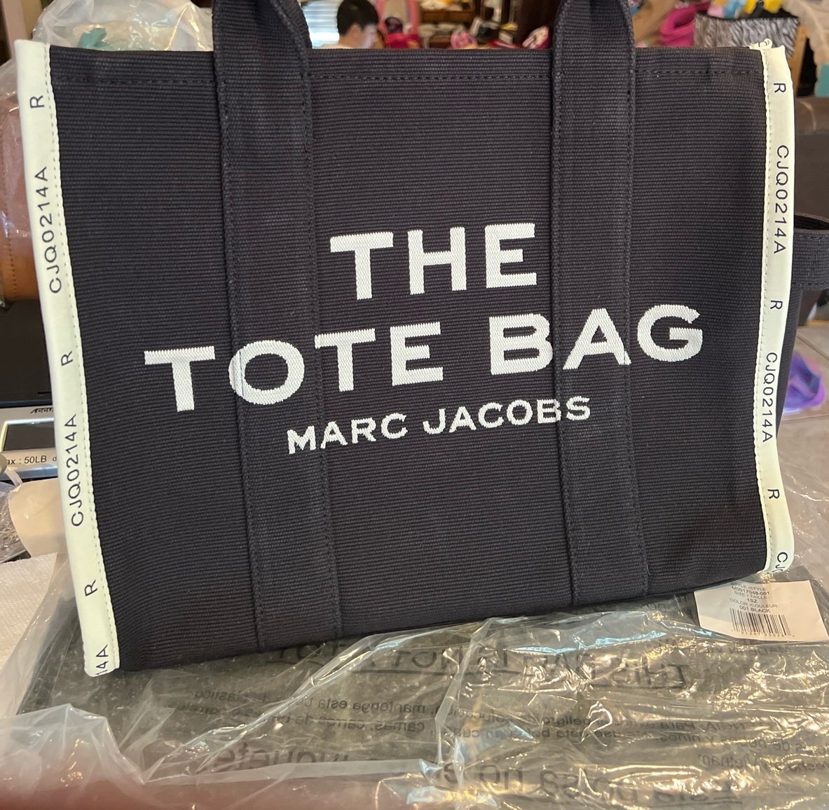 Marc Jacobs large Jacquard Tote Bag black