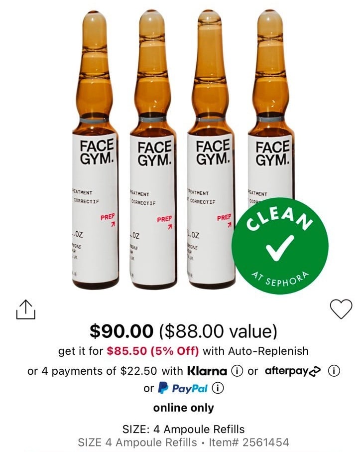 Facegym Faceshot™ Vitamin Ampoules Refill