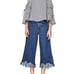 ZARA Barrel Jeans Trafaluc Hi Rise Frayed Hem Cropped Jeans Sz 2