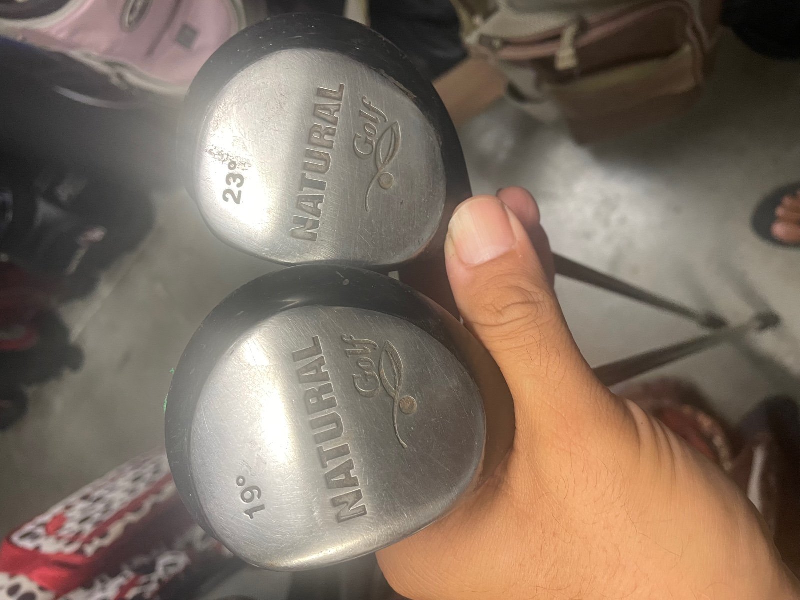 Golf clubs Natural golf in left Handed