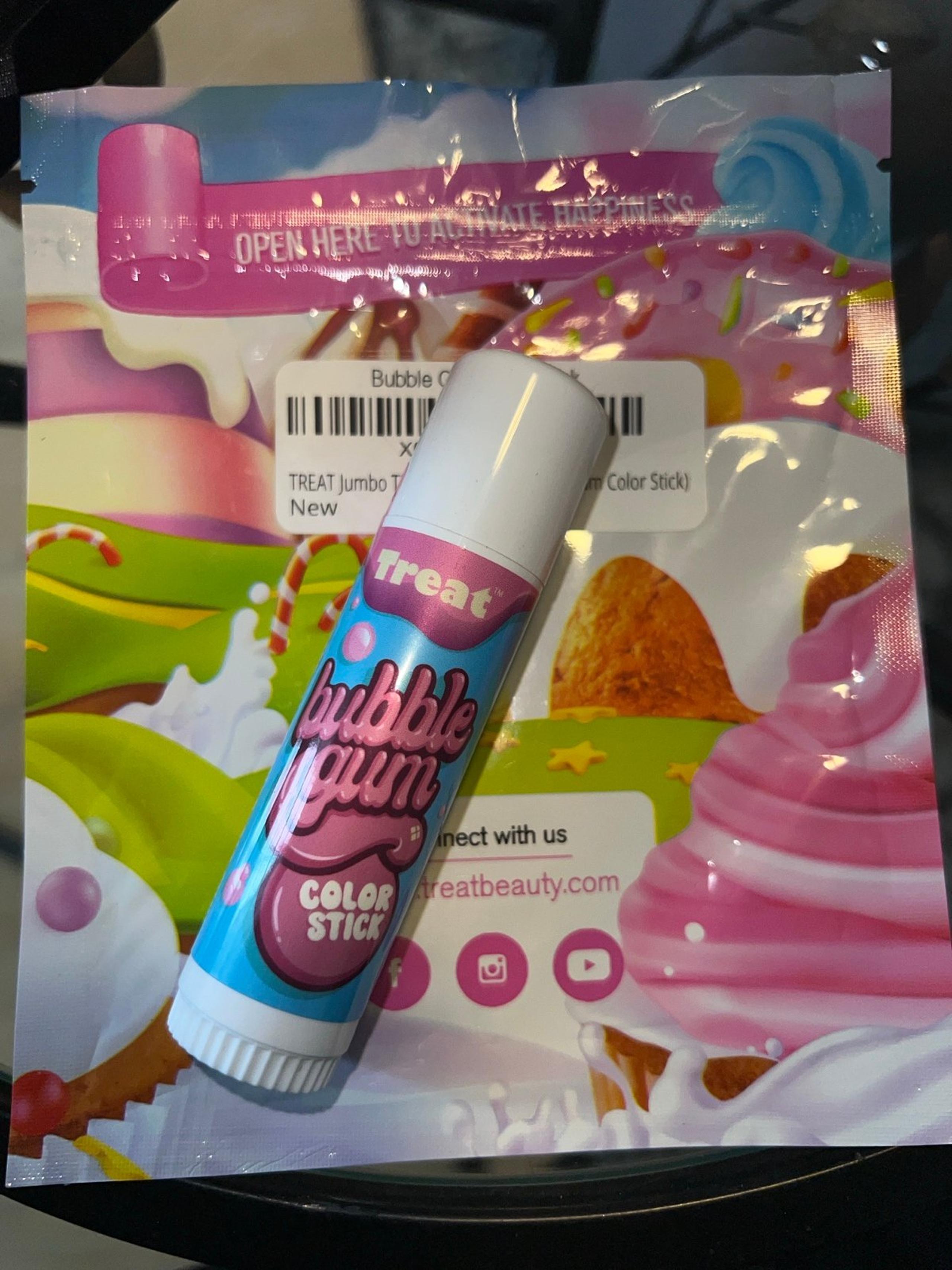 TREAT Beauty Bubble Gum jumbo organic color stick