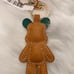Handmade genuine leather keychain