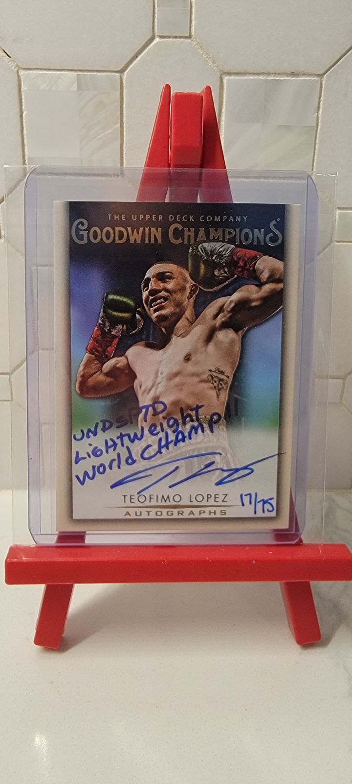 2021 Goodwin champions Teofimo lopez autograph