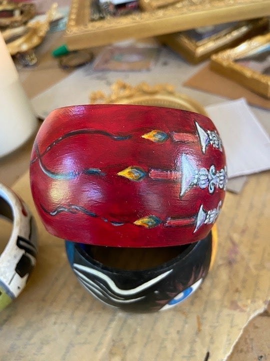 handpainted bracelet’fire’