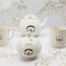 Donegal Irish Parian Ware Bone China Claddagh Ring Design 6-Piece Set